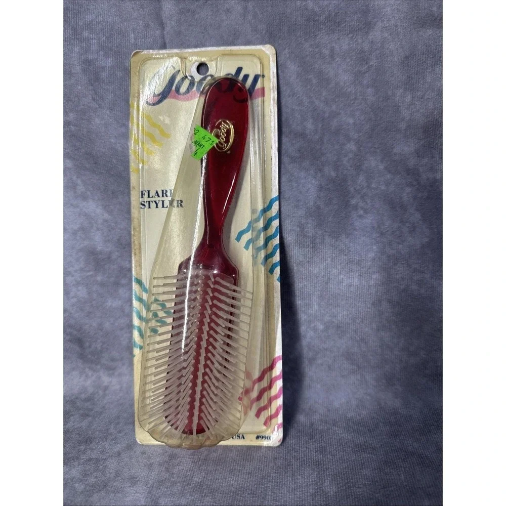 Goody Flare Brush‎ Red Vintage 1989 New In Package